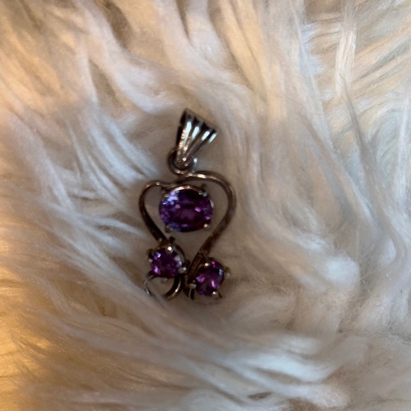 Jewelry - Amethyst and Sterling, silver pendant